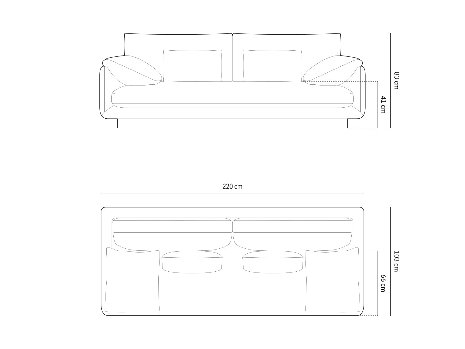Torino — Diivan (220,0 x 103,0 x 83,0 cm)