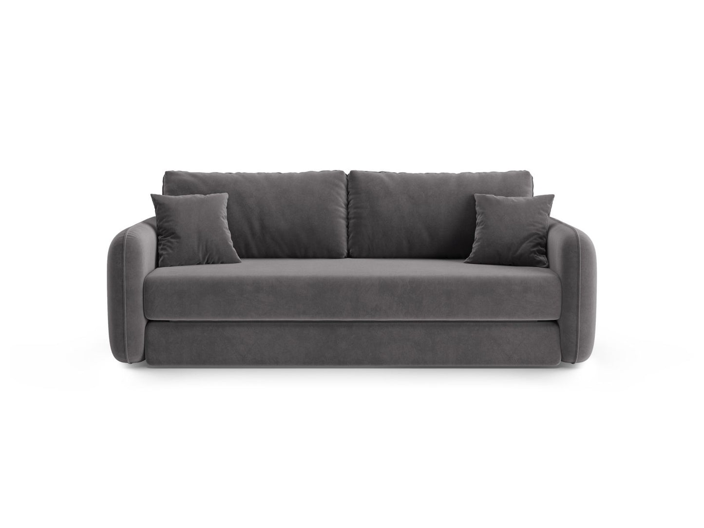Dormi — Sofa Dark Grey (Salvador 18) Black Plastic
