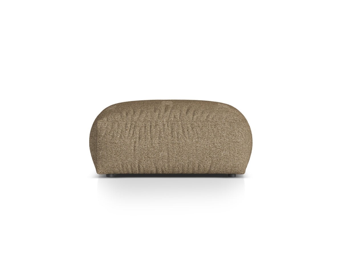 Martina — Pouf Cappuccino (Monet Cappucino) Black Plastic