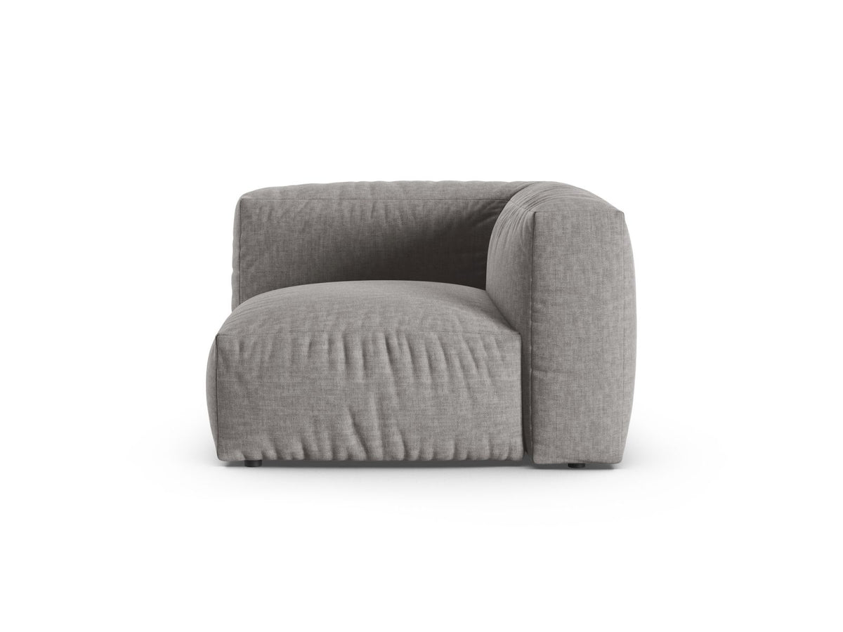 Martina — Modular Sofa Light Grey (Boston Light Grey) Black Plastic Unknown