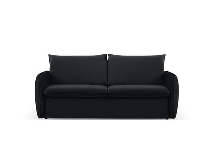 Vienna — Sofa Black (Bluvel 19) Black Plastic