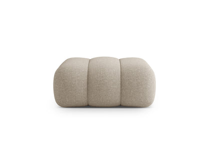 Koge — Pouf Dark Beige (Eden 4 Beige) Black Plastic
