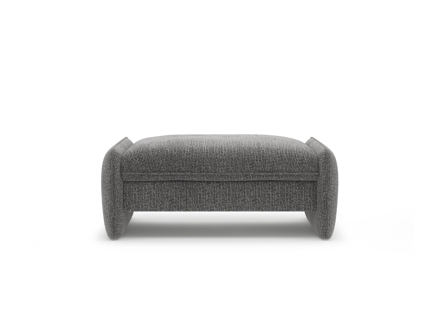 Georgia — Pouf (115x70x43 cm) Dark Grey (SILENCIO 97)