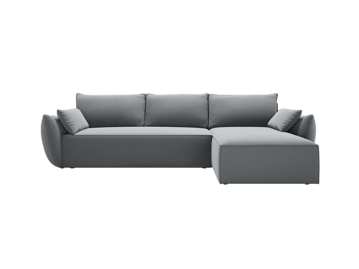 Kaelle — Corner Sofa (252x165x87 cm) Grey (Bluvel 10) Right