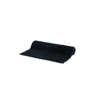 JON Non-Slip Black Bathroom Rug 50x70 cm