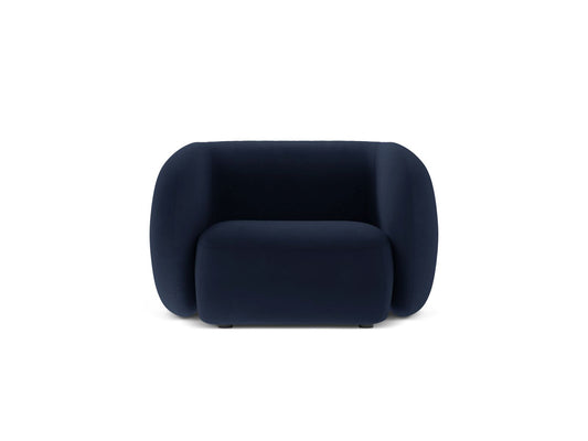 Kate — Armchair Royal Blue (Salvador 05) Black Plastic