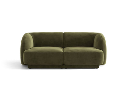 Miley — Sofa Green (Bluvel 77) Black Plastic