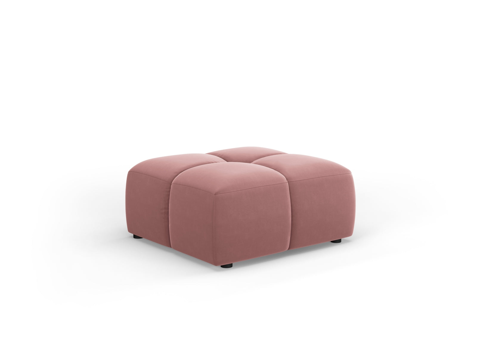 Moritz — Pouf Pink (Bluvel 52) Must plastik
