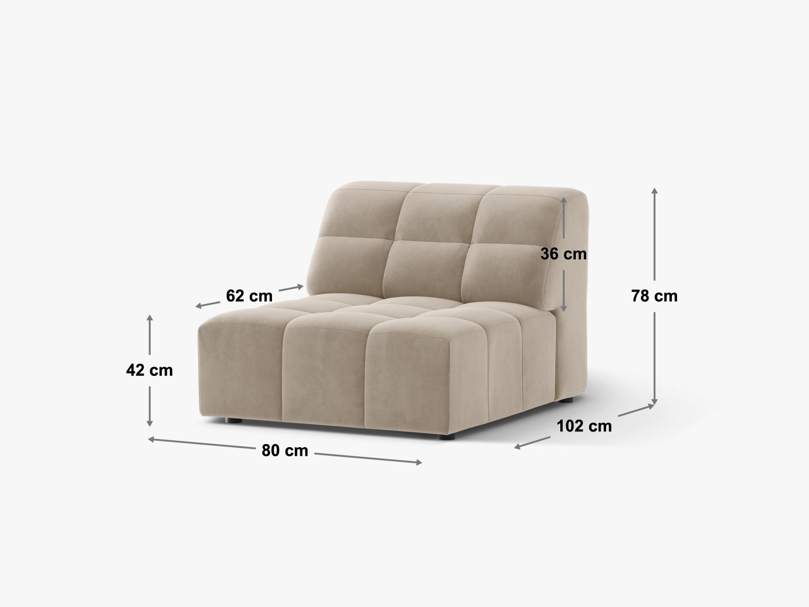 Jennifer — Modular Sofa (80x102x78 cm)