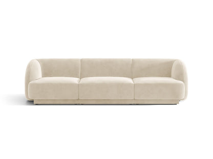 Miley — Sofa Light Beige (Venus 2927) Black Plastic