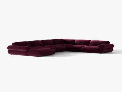 Ophelia — Panoramic Sofa (370x289x84 cm) Burgundy (Venus 2932) Right