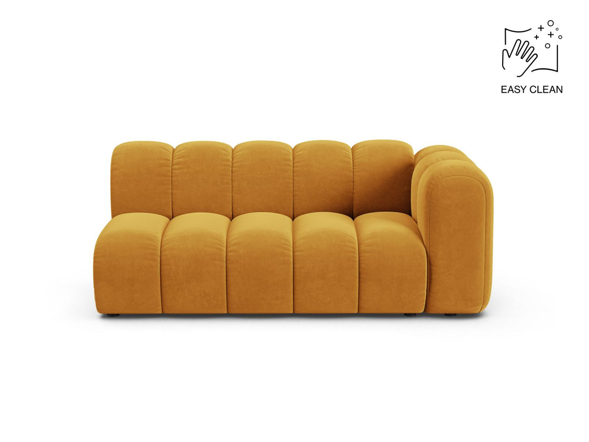 Lupine — Modular Sofa Yellow (Venus 2917) Black Plastic Right