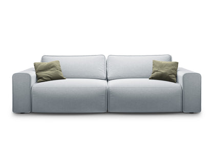 Victor — Sofa Light Grey (Moly 70) Black Plastic