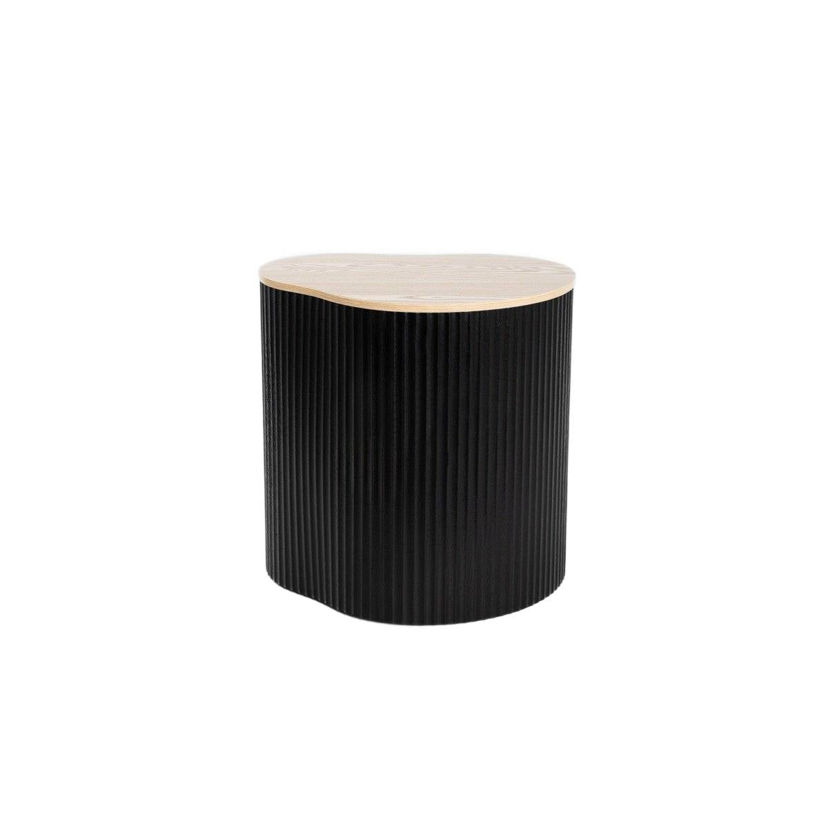 GEBO Black Coffee Table 47x37x47.5 cm - Modern Minimalist Design