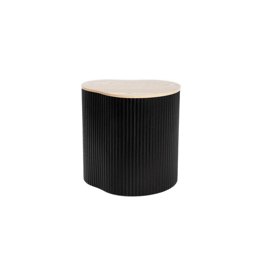 GEBO Black Coffee Table 47x37x47.5 cm - Modern Minimalist Design