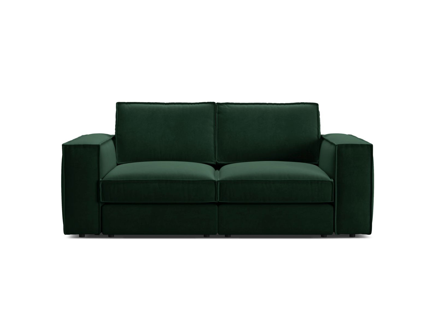 Pola — Sofa Bottle Green (Salvador 7) Black Plastic