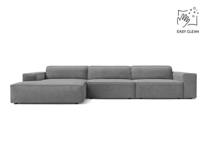 Jodie — Corner Sofa (284x162x77 cm) Light Grey (Venus 2929) Left