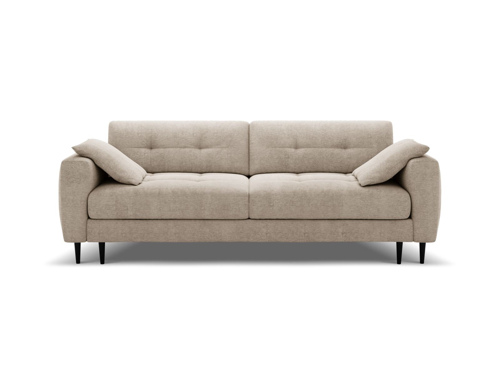 Bemy — Sofa Beige (Sorella 03) Black Metal