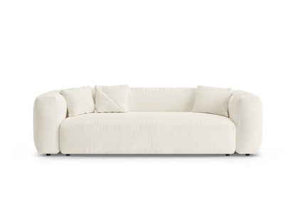 Martina — Sofa Ivory (Monet Nata) Black Plastic