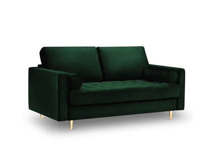 Aspen — Sofa Bottle Green (Salvador 7) Gold Metal