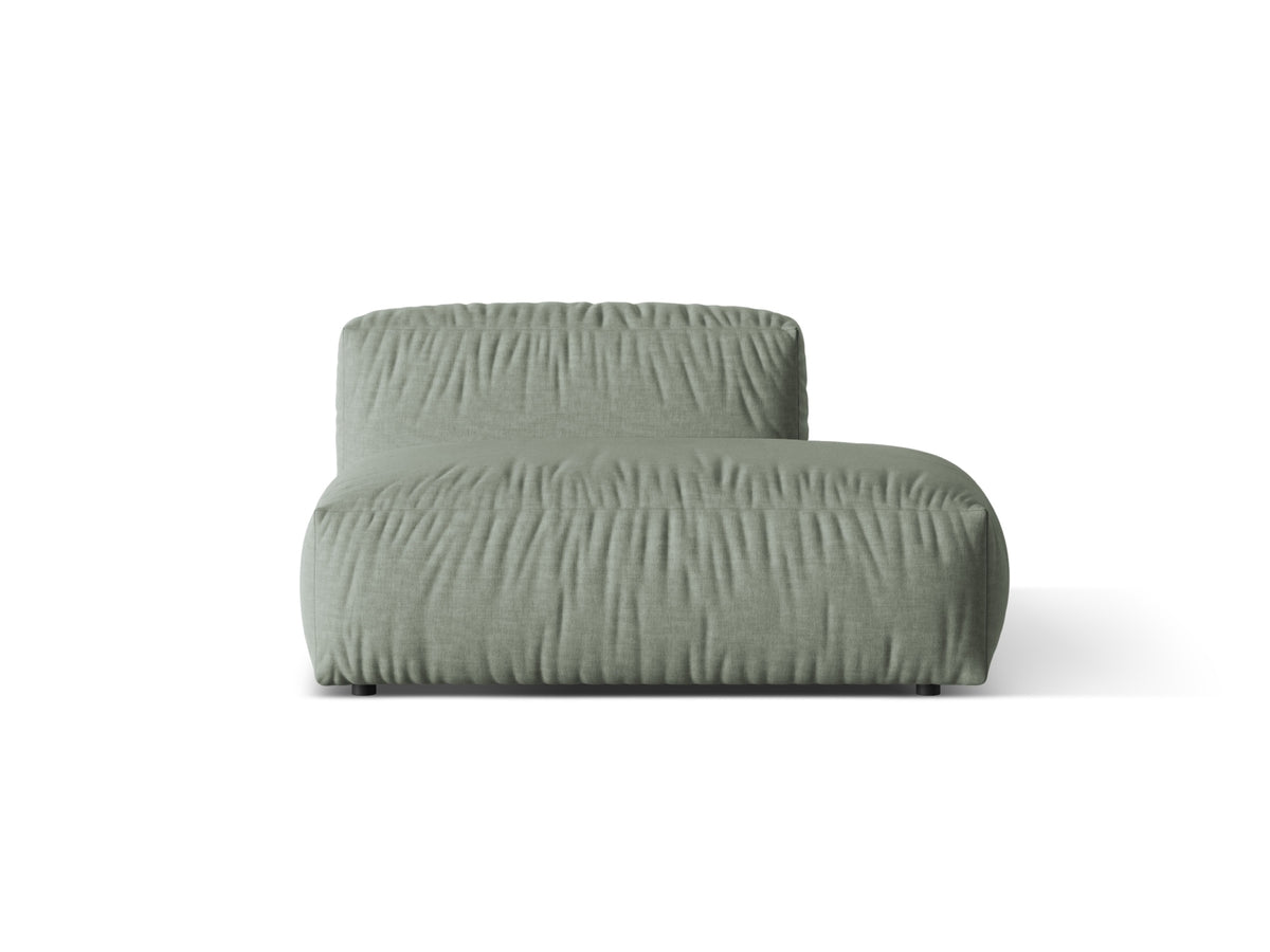 Martina — Sofa Moss Green (Boston Water Green) Black Plastic Right