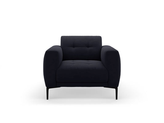 Bemy — Armchair Royal Blue (Salvador 5) Black Metal