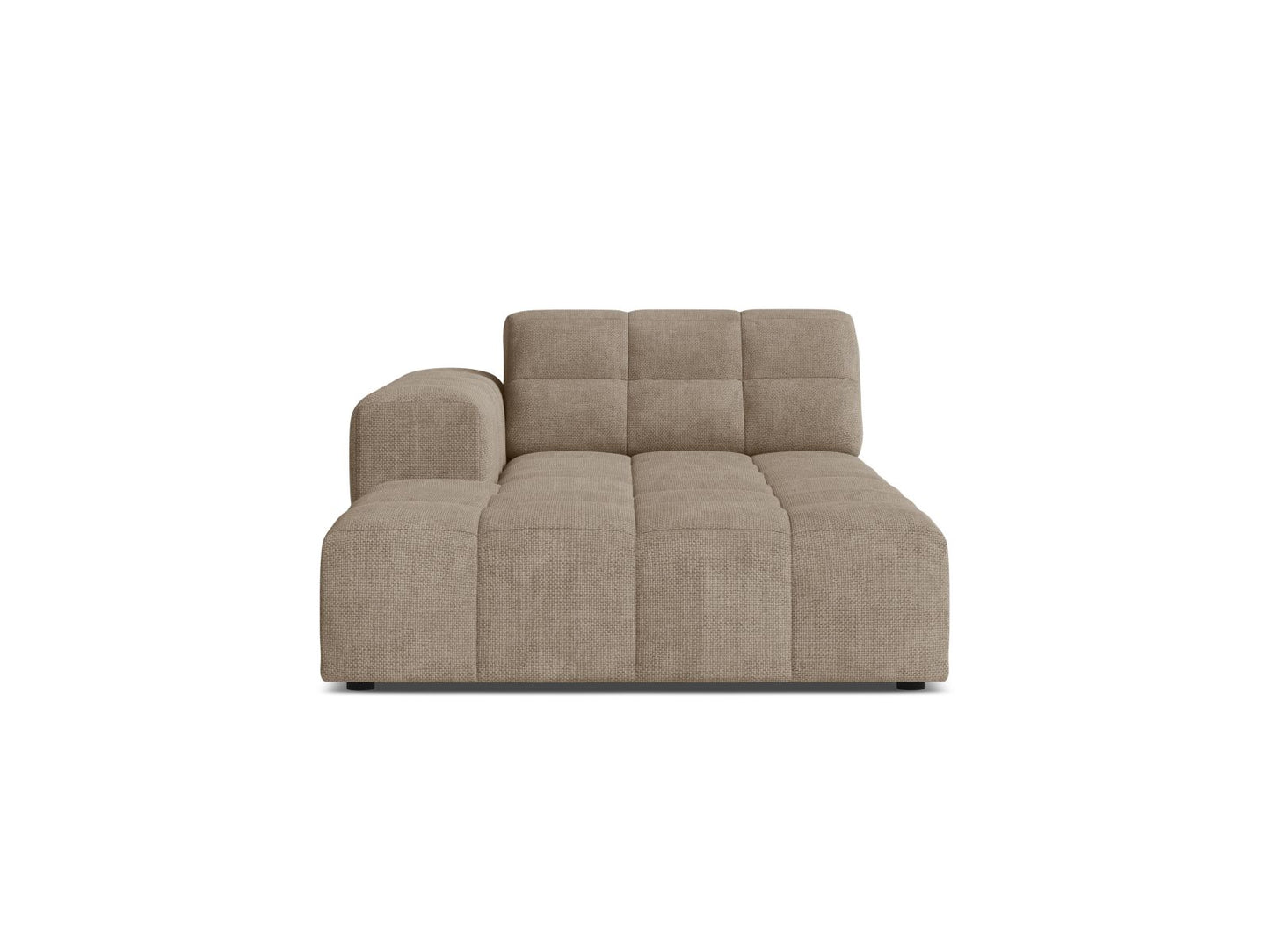 Jennifer — Chaise Longue (108x167x78 cm) Dark Beige (Eden 4 Beige) Left