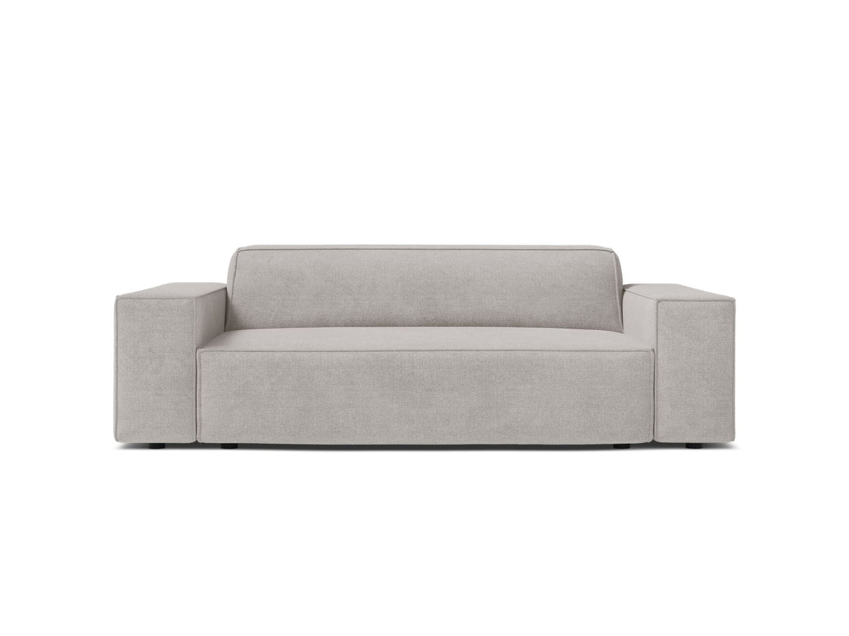 Jodie — Sofa Light Grey (Liberty 18) Black Plastic