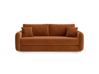 Dormi — Sofa Terracotta (Salvador 14) Black Plastic