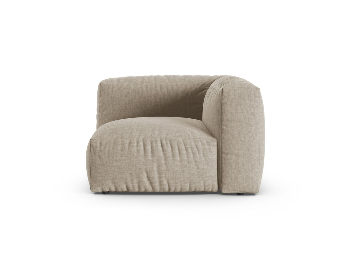 Martina — Modular Sofa Light Beige (Boston Toffee) Black Plastic Unknown