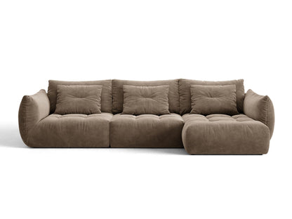 Bloom — Corner Sofa (327x152x97 cm) Light Brown (Casino Taupe) Right