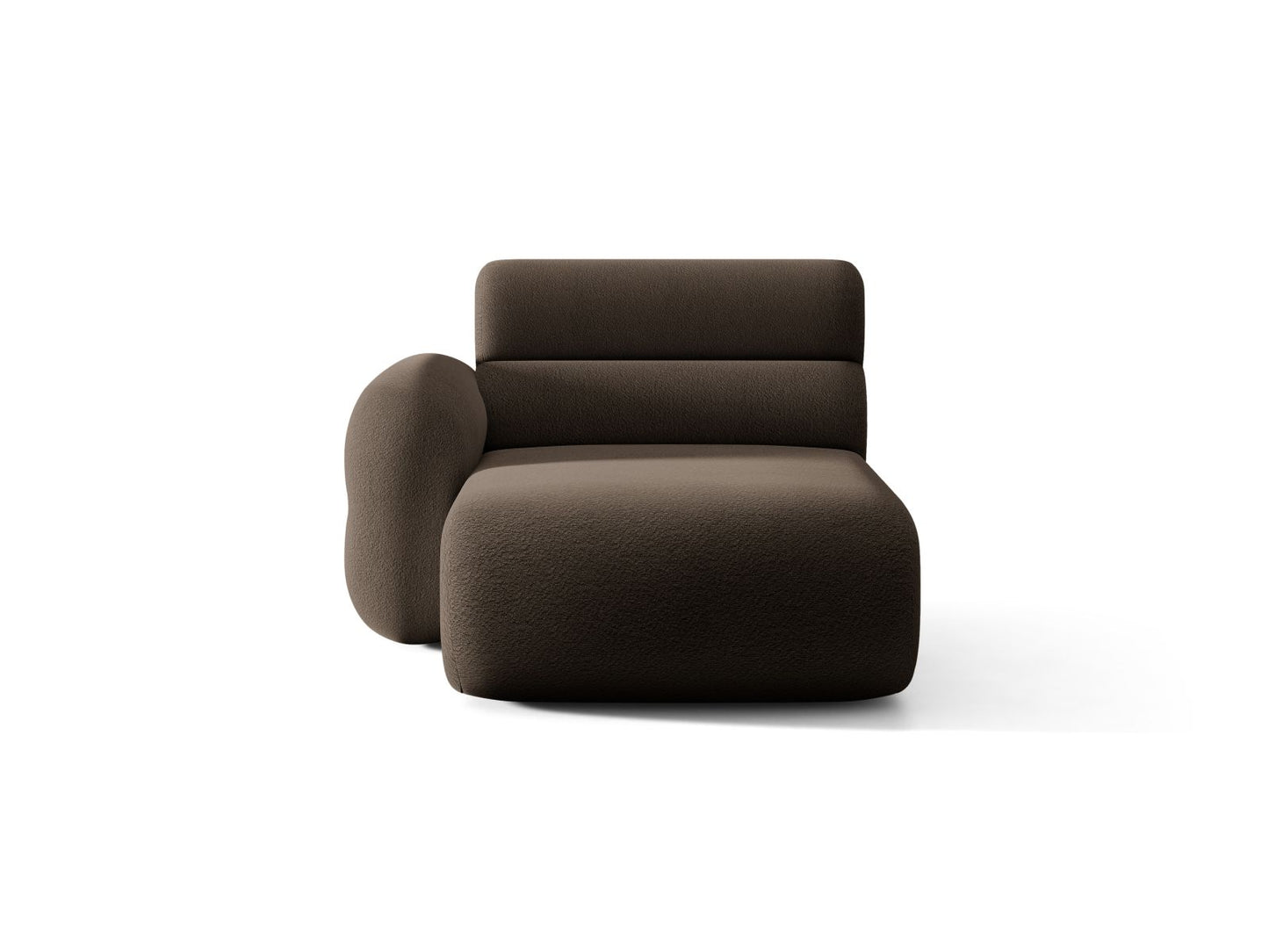 Neo — Chaise Longue (110x165x83 cm) Brown (Baloo 2081) Left