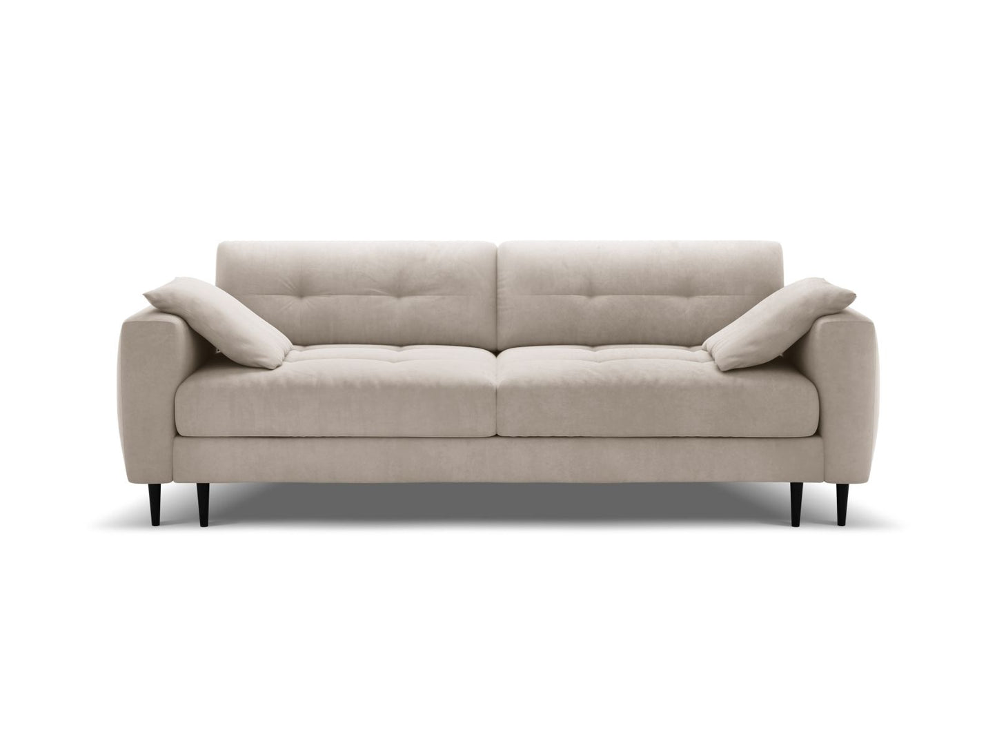 Bemy — Sofa Beige (Salvador 1) Black Metal