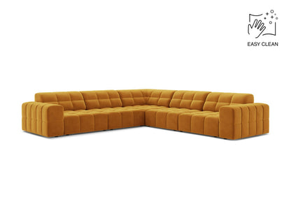Jennifer — Corner Sofa (285x285x78 cm) Yellow (Venus 2917)