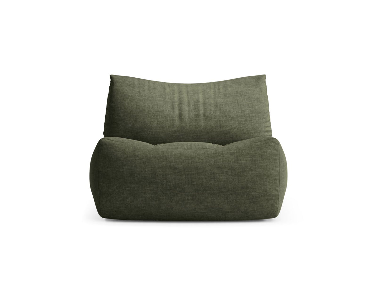 Tove — Armchair Green (Boston Forest) Black Plastic