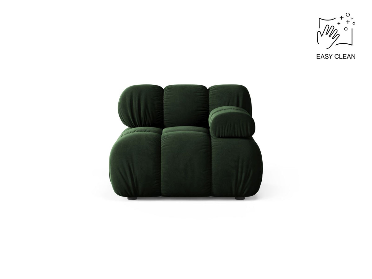 Bellis — Modular Sofa (94x94x70 cm) Bottle Green (Venus 2940) Right