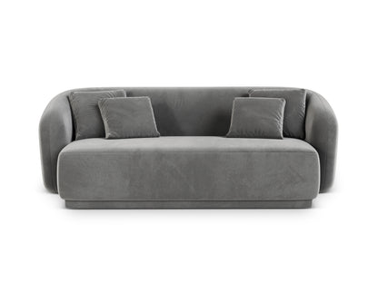 Gomera — Sofa Grey (Salvador 17) Black Plastic