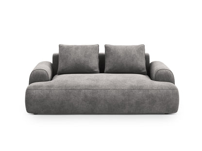 Calma — Sofa Grey (Vogue 15) Black Plastic