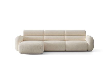 Neo — Corner Sofa (305x165x83 cm) Light Beige (SILENCIO 06) Left