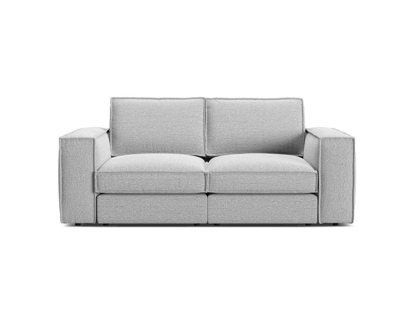 Pola — Sofa Light Grey (BABEL LIGHT GREY) Black Plastic