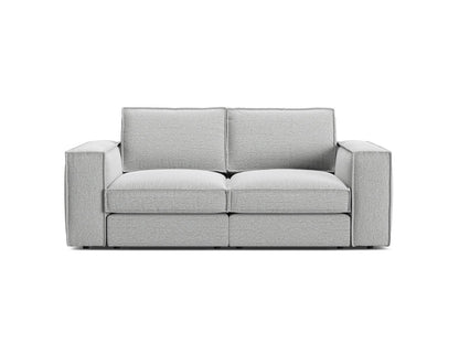 Pola — Sofa Light Grey (BABEL LIGHT GREY) Black Plastic