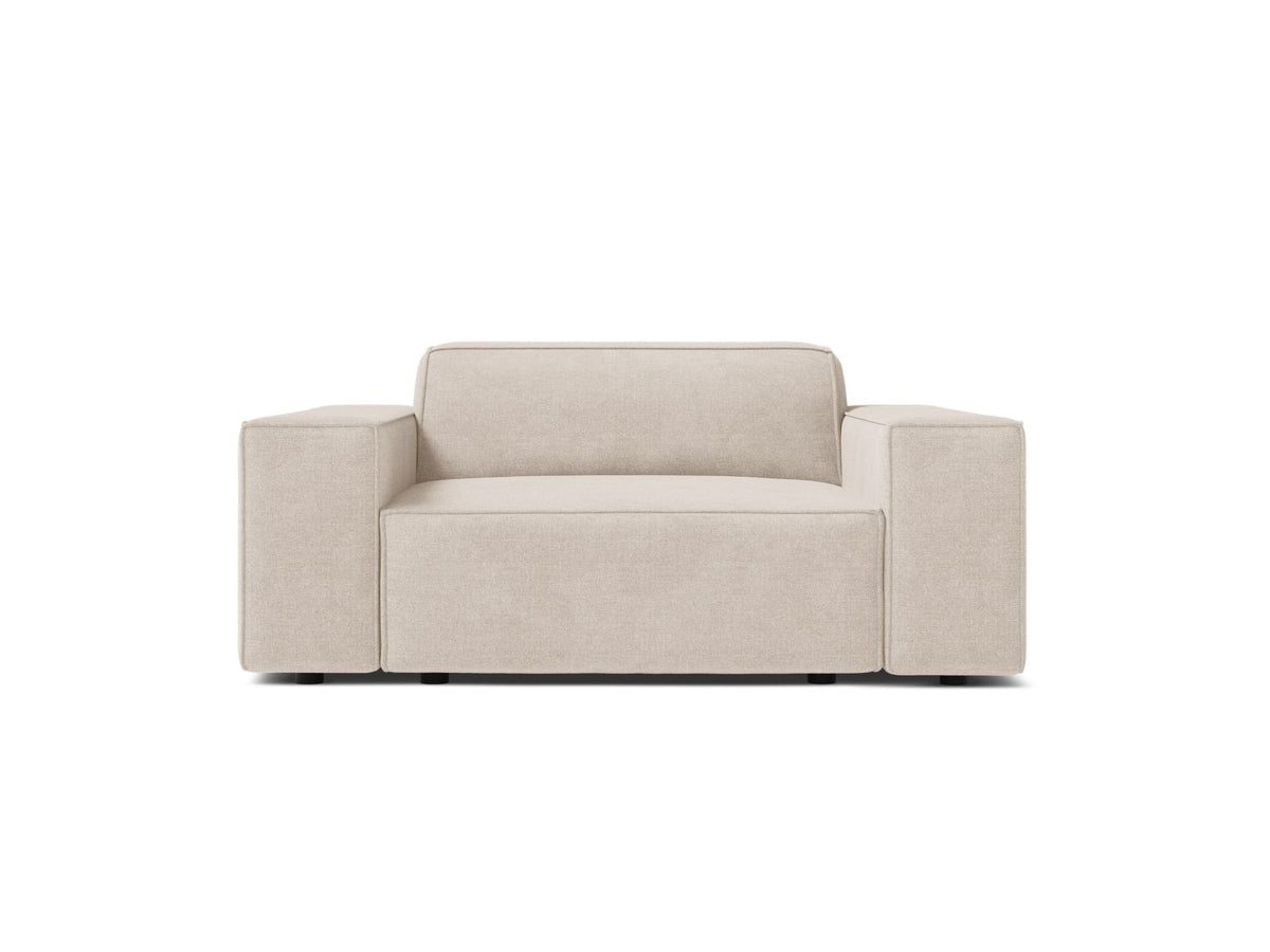Jodie — Armchair Beige (Liberty 2) Black Plastic