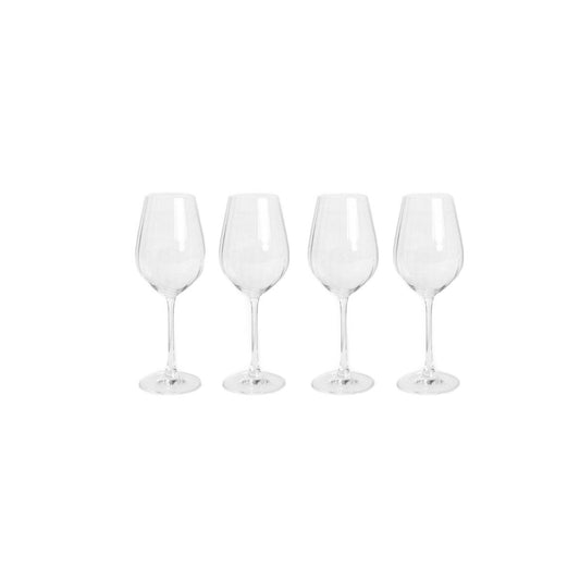 Set of 4 Fluted Wine Glasses BRILLIANT BLISS 0.5L