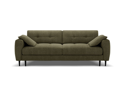 Bemy — Sofa Dark Olive Green (Sorella 34) Black Metal