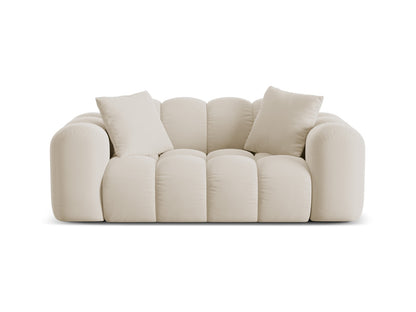 Treno — Sofa Dark Beige (Bluvel 30) Black Plastic