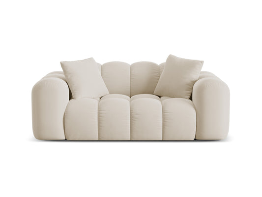 Treno — Sofa Dark Beige (Bluvel 30) Black Plastic
