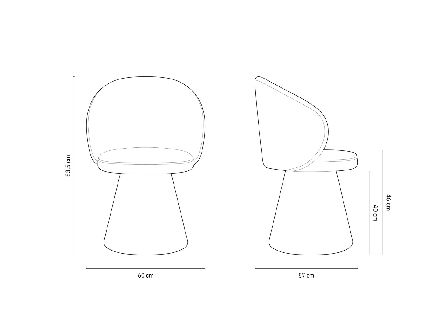 Inez — Armchair (60x57x83.5 cm)