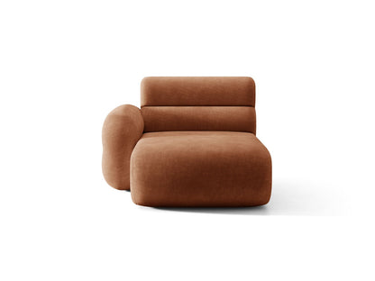 Neo — Chaise Longue (110x165x83 cm) Terracotta (Golden 56) Left
