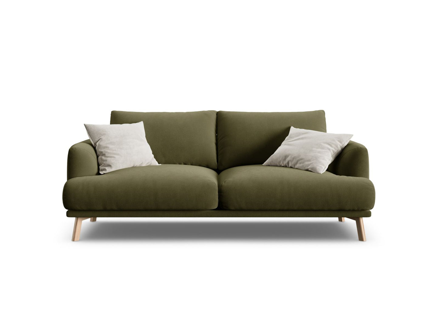 Naomi — Sofa Green (Salvador 8) Wood