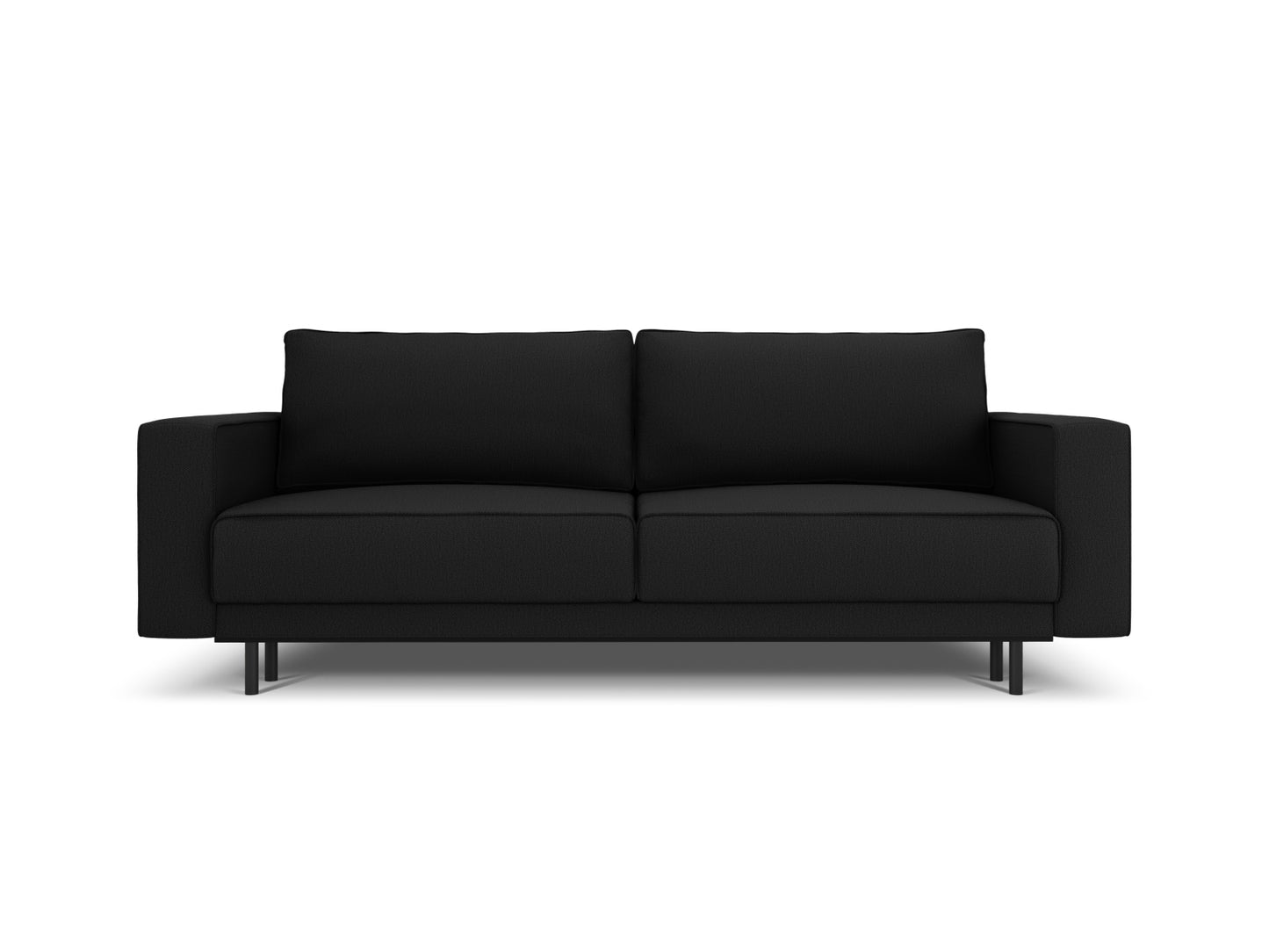 Caro — Sofa Black (Megan 368) Black Beech Wood